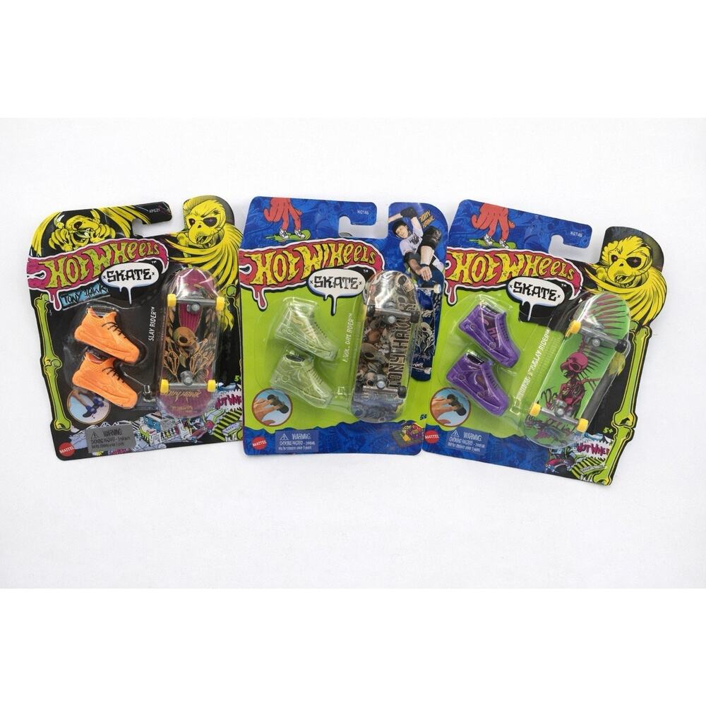 Lot 5 Hot Wheels Skate Tony Hawk Fingerboards NIB Slay Rider + More